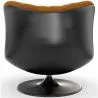 Fauteuil Capitonné Design Courbé Style Contemporain - Tulipe image 7