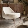 Fauteuil Tapissé au Design Courbé Scandinave - Larseen image 7