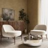Fauteuil Tapissé au Design Courbé Scandinave - Larseen image 7