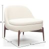 Fauteuil Tapissé au Design Courbé Scandinave - Larseen image 7