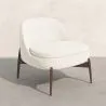 Fauteuil Tapissé au Design Courbé Scandinave - Larseen image 7