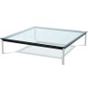 Table basse carrée - Verre - 80 cm - Kart image 7