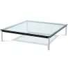 Table basse carrée - Verre - 80 cm - Kart image 7