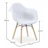 Chaise de Salle à Manger Design Scandinave - Pieds en Bois - Nordika image 7