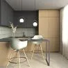 Tabouret de Bar - Design Scandinave - Pieds en Bois - Nordika image 7
