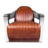Fauteuil design avec accoudoirs - Revêtu de cuir - Lounge image 7