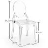 Lot de 2 chaises de salle à manger transparentes - Estilo Victoria  image 7