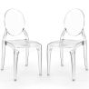 Lot de 2 chaises de salle à manger transparentes - Estilo Victoria  image 7