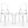 Lot de 2 chaises de salle à manger transparentes - Estilo Victoria  image 7