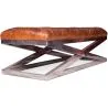 Banc en acier - Tapissé en cuir - Churchill image 7