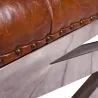 Banc en acier - Tapissé en cuir - Churchill image 7