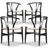 Lot de 4 Chaises de Salle à Manger en Bois - Style Scandinave - Wish image 7