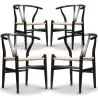 Lot de 4 Chaises de Salle à Manger en Bois - Style Scandinave - Wish image 7