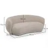Canapé Design Courbe Style Contemporain Rembourré en Chenille - Curvy image 7