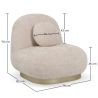 Fauteuil Design Courbe Style Contemporain Rembourré en Chenille - Larry image 7