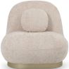 Fauteuil Design Courbe Style Contemporain Rembourré en Chenille - Larry image 7