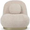 Fauteuil Design Courbe Style Contemporain Rembourré en Chenille - Larry image 7