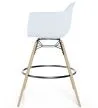 Tabouret de Bar - Design Scandinave - Pieds en Bois - Lot de 2 - Nordika image 7