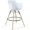 Tabouret de Bar - Design Scandinave - Pieds en Bois - Lot de 4 - Nordika image 7