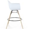 Tabouret de Bar - Design Scandinave - Pieds en Bois - Lot de 4 - Nordika image 7