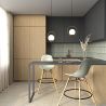 Tabourets de Bar - Design Scandinave - Pieds en Bois - Lot de 4 - Skögur image 7