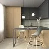 Tabourets de Bar - Design Scandinave - Pieds en Bois - Lot de 4 - Skögur image 7
