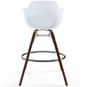 Tabouret de bar - Design Scandinave - Pieds en Bois Foncé - Nordika image 7