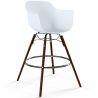 Tabouret de bar - Design Scandinave - Pieds en Bois Foncé - Nordika image 7