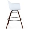 Tabouret de bar - Design Scandinave - Pieds en Bois Foncé - Nordika image 7