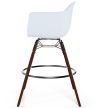 Tabouret de bar - Design Scandinave - Pieds en Bois Foncé - Nordika image 7