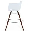 Tabourets de Bar - Design Scandinave - Pieds en Bois Sombre - Lot de 4 - Nordika image 7