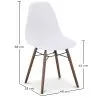 Chaises de Salle à Manger - Design Scandinave - Pieds en Bois Foncé - Skögur image 7