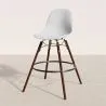 Tabouret de Bar - Design Scandinave - Pieds en Bois Foncé - Skögur image 7