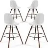 Tabourets de Salle à Manger - Design Scandinave - Pieds en Bois Sombre - Lot de 4 - Skögur image 7