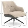 Fauteuil Moderne Rembourré Style Mid-Century - Clark image 7