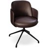 Fauteuil Pivotant Rembourré en Cuir - Design Moderne pour Bureaux et Hôtels de Luxe - Carla image 7