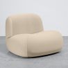 Fauteuil Moderne Minimaliste Design Courbé Rembourré en Velours - Confort et Style Contemporain - Büba image 7