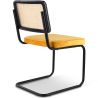 Chaise de salle à manger - tapissée en velours - Bois et rotin - New Edition - Puila image 7