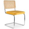 Chaise de salle à manger - tapissée de velours - Bois et rotin - New Edition - Martha image 7