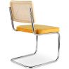 Chaise de salle à manger - tapissée de velours - Bois et rotin - New Edition - Martha image 7