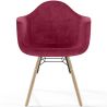 Chaise de Salle à Manger en Velours - Design Scandinave et Pieds en Bois - Nordika image 7