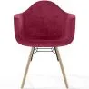 Chaise de Salle à Manger en Velours - Design Scandinave et Pieds en Bois - Nordika image 7