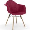 Chaise de Salle à Manger en Velours - Design Scandinave et Pieds en Bois - Nordika image 7