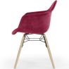 Chaise de Salle à Manger en Velours - Design Scandinave et Pieds en Bois - Nordika image 7