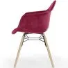 Chaise de Salle à Manger en Velours - Design Scandinave et Pieds en Bois - Nordika image 7