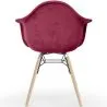 Chaise de Salle à Manger en Velours - Design Scandinave et Pieds en Bois - Nordika image 7