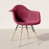 Chaise de Salle à Manger en Velours - Design Scandinave et Pieds en Bois - Nordika image 7