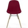 Chaise de Salle à Manger en Velours - Design Scandinave et Pieds en Bois - Skögur image 7