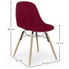 Chaise de Salle à Manger en Velours - Design Scandinave et Pieds en Bois - Skögur image 7