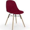 Chaise de Salle à Manger en Velours - Design Scandinave et Pieds en Bois - Skögur image 7